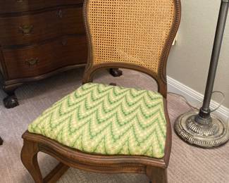 low cane back rocker