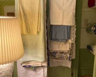 table linens, and a spittoon, just in case