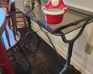 Glass Top Sofa Table