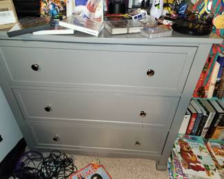 3 Drawer Gray Dresser