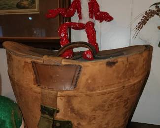 Antique Top Hat Box - Elves are out and watching