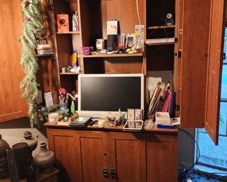 Large Desk that closes up to armoire