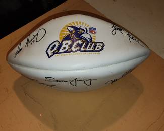 There is so much here! Where to start - Q.B. Club Signed Football
