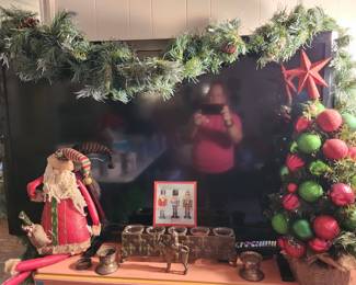 60" Vizio TV - Christmas Decor