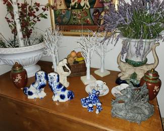 Home Decor - Sitting on Antique Drop Leaf Antique Table