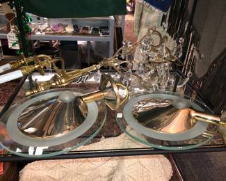 1980s modern wall sconces