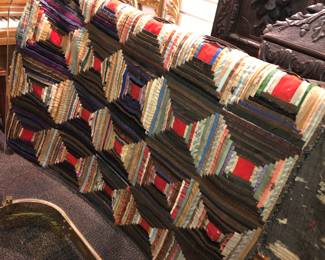 Antique log cabin quilt