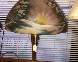 Reverse painted no name Lamp
