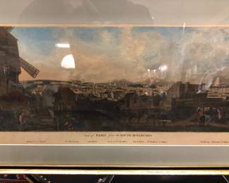 One of two views of Paris by Richard Phillips, London, 1803
