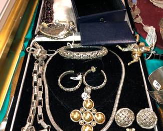 Collection of John Hardy sterling silver jewelry. 