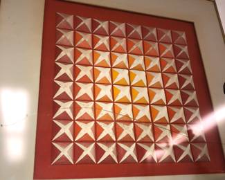 Anne Youkeles “Sunrise Sunset” lithograph artist’s proof. Glass is cracked. 