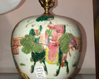 Antique Chinese ginger jar lamp