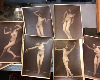 Vintage female nude artistic pose studies $35 each