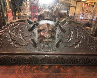 Crest piece fits easily on top, but is easier to move detached 