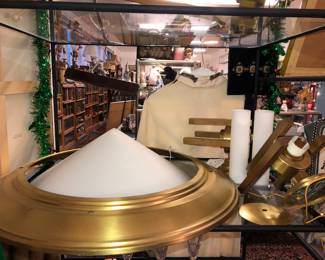 Hanging fixture by a company called Michigan Avenue with assembled photo in the next picture