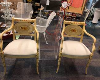 Pair of Neo Classic chairs from Holzheimer’s Cleveland