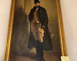 Phone tall Antique oil painting on canvas after John Singer Sargent