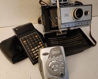 Vintage Polaroid, Koss, TI