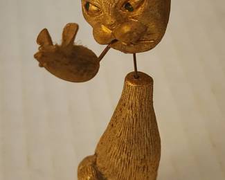 metal cat & mouse nodder