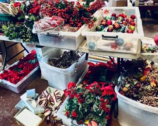 CHRISTMAS IS HERE A GARAGE FULL