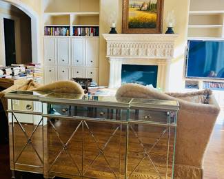 MIRRORED ENTRY OR SOFA TABLE