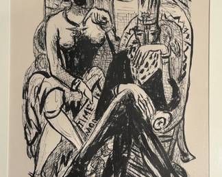 King and Demagogue by Max Beckmann (German, 1884-1950), Print 