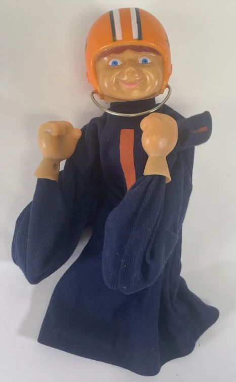 Vintage Illini Football Bobble Head Hand Puppet