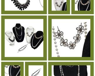 Black Silver Pearls Necklaces Chicos  More