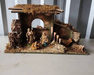 Vintage Made In Italy Nativity Scene