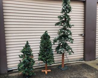 Handmade Artisan Christmas Pine Trees