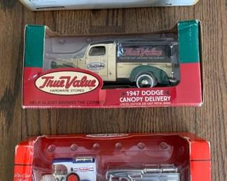 Lot of 3 Ertl Collectibles True Value Diecast Metal 1 25 Scale Collectible Banks 