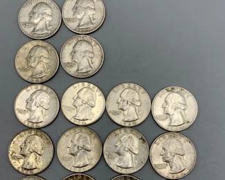 25 Washington Quarters 1960s