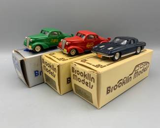 Brooklin DieCast 1 43 1937 Chevrolet Coupe, 1937 Chevy Coupe,  1963 Chevy Corvette Stingray Coupe