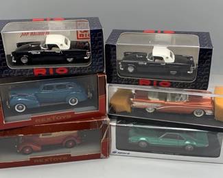Lot of 6 Model Cars 1 43 Rio, Spark, Vitesse and RexToys