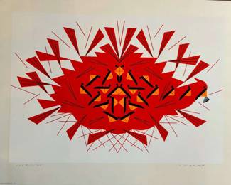  06 Charlie Harper The Last Sunflower Seed Signed And Numbered Serigraph