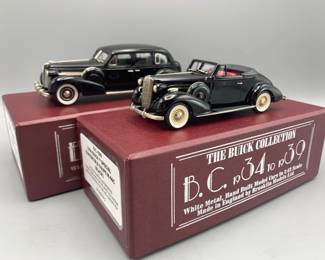 Brooklin DieCast 1 43 1938 Buick Ltd. Limousine Model 90L  1936 Special Convertible Coupe M46C