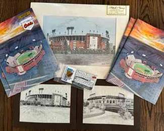 Memorial Stadium Baltimore Prints Programs And Pin