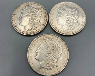 Peace Dollars 1922, 1922S And 1934D 