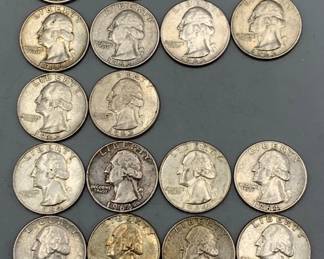 20 Washington Quarters 1960s