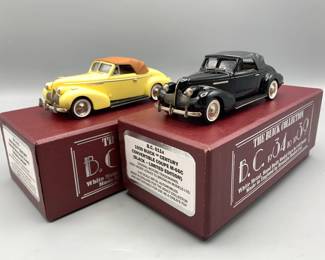 Brooklin DieCast 1 43 Lot of 2 1939 Buick Century Convertible Coupe M66Cs