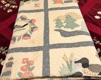 Floral/ Mallard Patchwork QuiltArch Quilts - Floral/ Mallard Patchwork Quilt