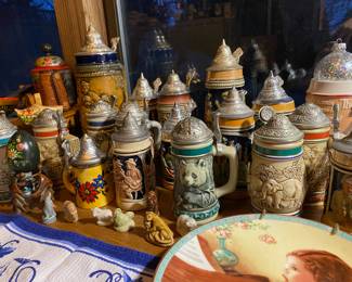 Assortment of Beer Steins
