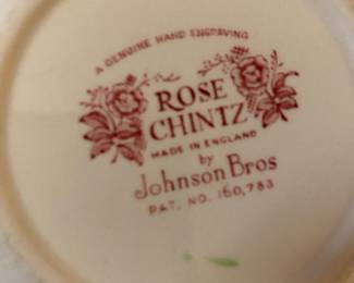 Johnson Bros "Rose Chintz" Set of China