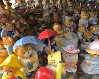 Assortment of Enesco Teddy Bear Figurines