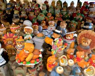 Assortment of Enesco Teddy Bear Figurines