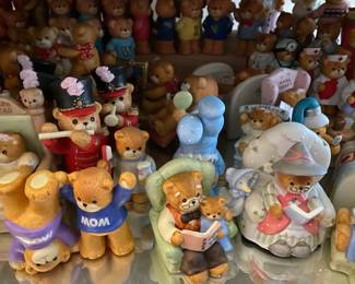 Assortment of Enesco Teddy Bear Figurines