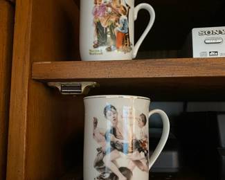 Norman Rockwell No Swimming Mug, Norman Rockwell The Toy Maker Mug