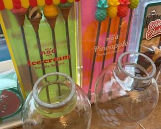 Nod Ice Cream Swizzle Spoons, Nod Pineapple Swizzle Spoons