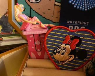 Walt Disney Minnie Mouse Character Patch, 1991 Barbie Ballerina Book Buddy/Book Mark