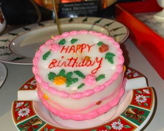 Birthday Cake Themed Candle